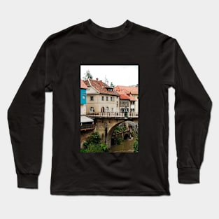 Capuchin's Bridge in Skofja Loka Long Sleeve T-Shirt